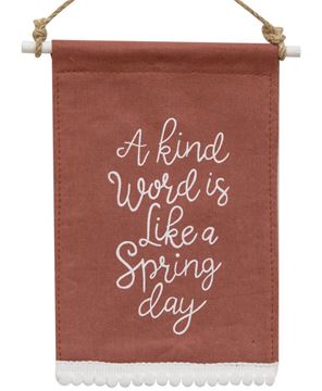 Picture of A Kind Word Fabric Hanging