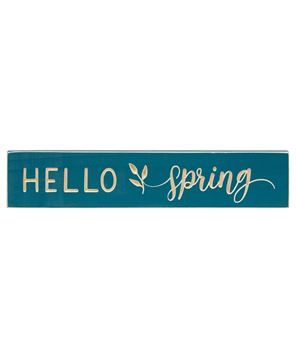 Picture of Hello Spring Engraved Sign, 18"