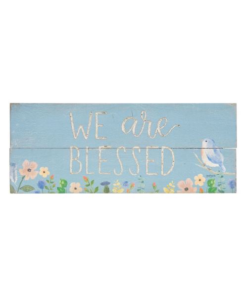 Picture of We Are So Blessed Spring Bird Sign