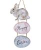 Picture of Happy Easter Watercolor Bunny Hanger