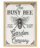 Picture of Busy Bee Garden Company Wood Wall Sign