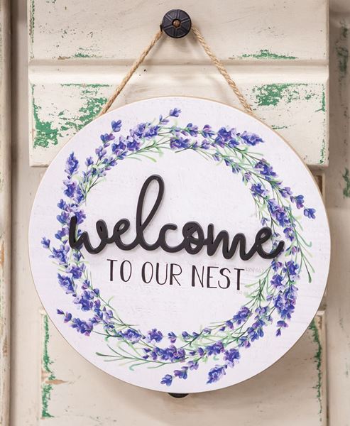Picture of Welcome To Our Nest Wooden Wall Hanging