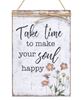 Picture of Make Your Soul Happy Jute Wrapped Sign
