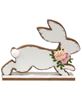 Picture of Distressed White Running Easter Bunny