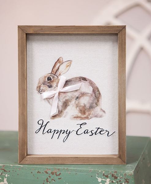 Picture of Happy Easter Watercolor Framed Sign