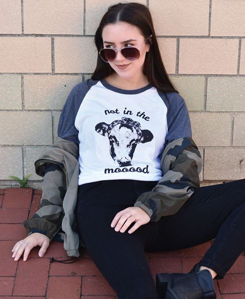 Picture of Not In The Moood 3/4 Long Sleeve Tee - XXL