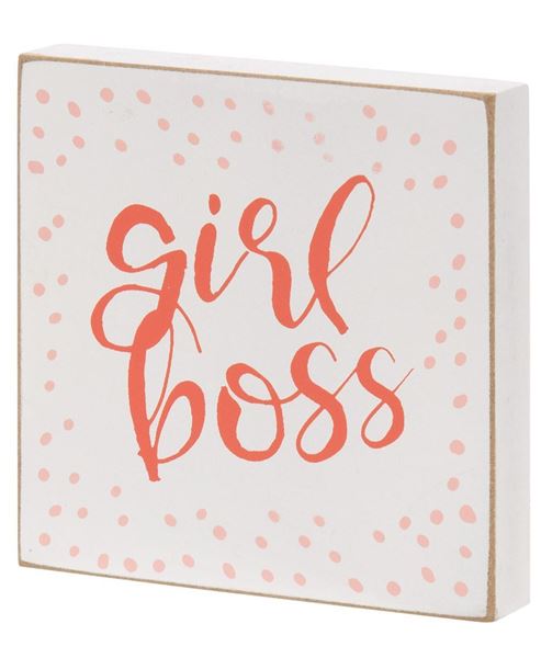 Picture of Girl Boss Block Sign