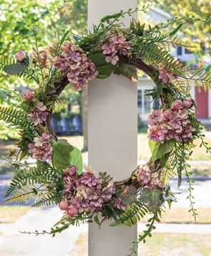 Picture of Mauve Hydrangea Wreath, 22"