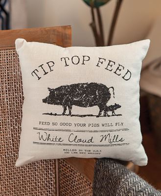 Picture of Tip Top Feed Farmhouse Pillow