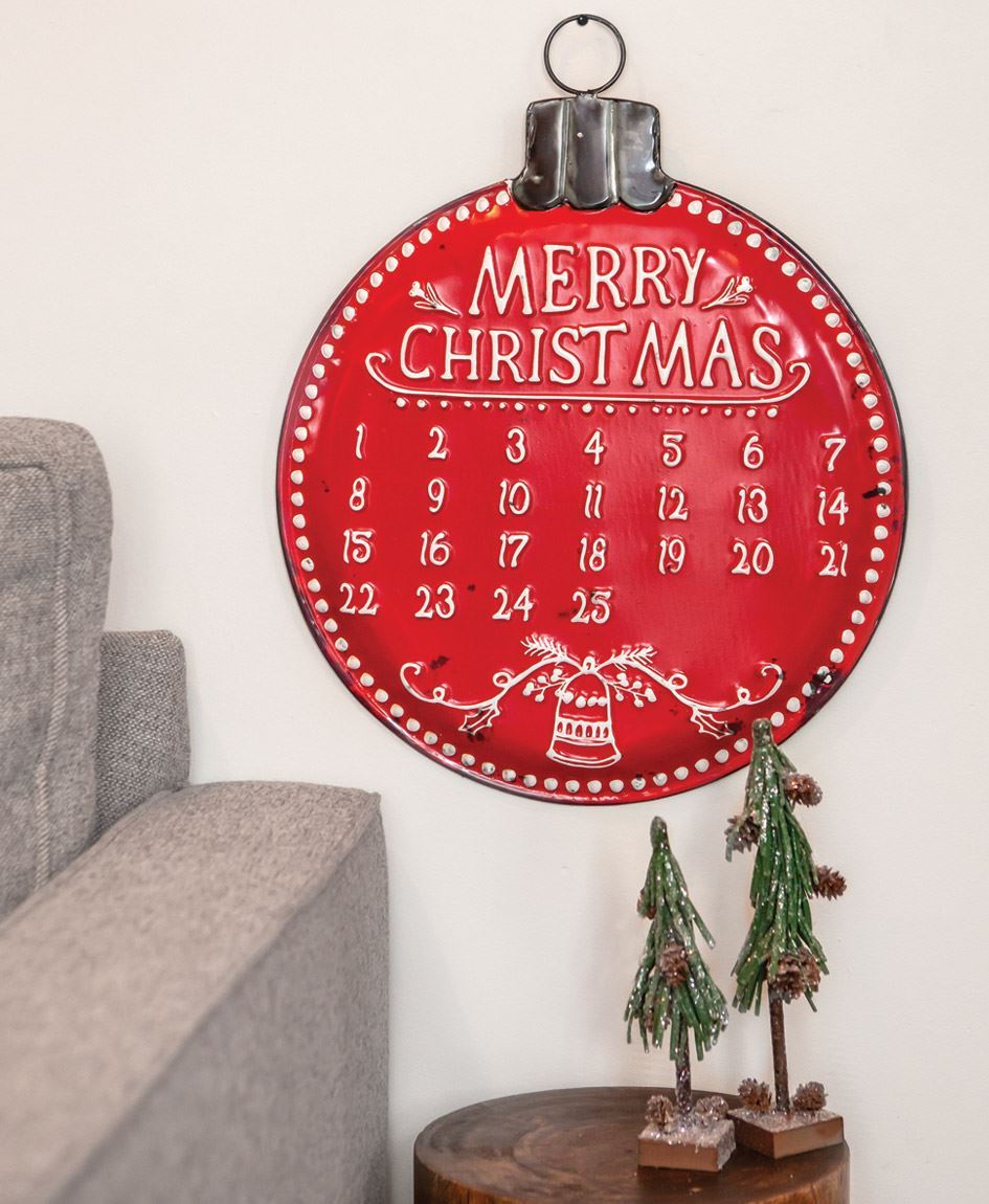 Col House Designs Wholesale Metal Bulb Christmas Countdown Calendar