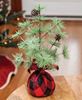 Picture of Buffalo Check Sparkle Pine Tree 12”