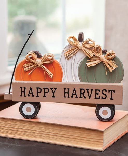 Picture of Happy Harvest Pumpkin Wagon Sitter