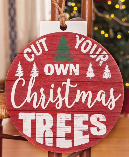 Picture of Cut Your Own Christmas Trees Bulb Sign