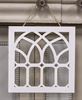 Picture of Distressed White Cathedral Window Hanger