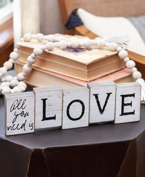 Picture of Love Staggered Block Sitter