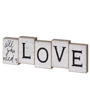 Picture of Love Staggered Block Sitter