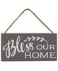Picture of Bless Our Home Rope Hanging Sign