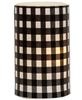 Picture of Black & White Small Check Timer Pillar - 3"x5"