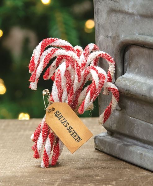 Picture of Sparkle Chenille Candy Canes, 12/Set