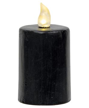 Picture of Black Gloss Pillar Candle, 2.25" x 4"