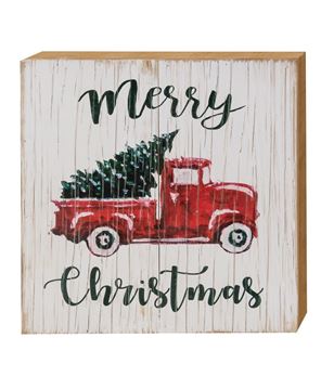 Picture of Merry Christmas Vintage Truck Sign