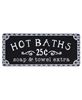 Picture of Hot Baths Sign