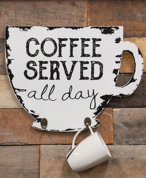 Picture of Coffee Served Cup Holder Sign