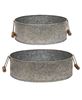 Picture of Metal Trays w/ Wooden Handles, 2/Set
