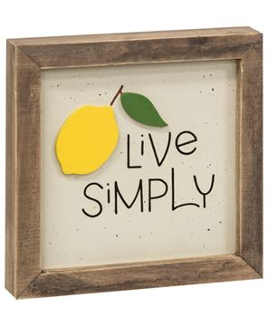Picture of Live Simply Lemon Frame