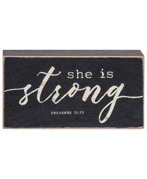 Picture of Strength & Dignity Box Sign, 3 Asstd.