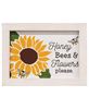 Picture of Honey Bees & Flowers Please Frame