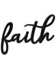 Picture of Hanging Black Script Faith Sign