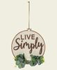 Picture of Live Simply Sampler Wall Hanger