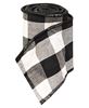 Picture of Wired Black & White Buffalo Check Ribbon