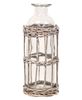 Picture of Graywash Willow Wrapped Glass Bottle, 6.5"H