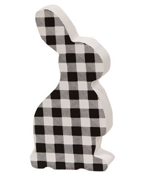 Picture of Black & White Buffalo Check Chunky Bunny