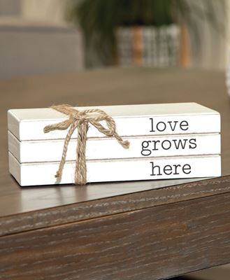 Picture of Love Grows Here Stacked Books