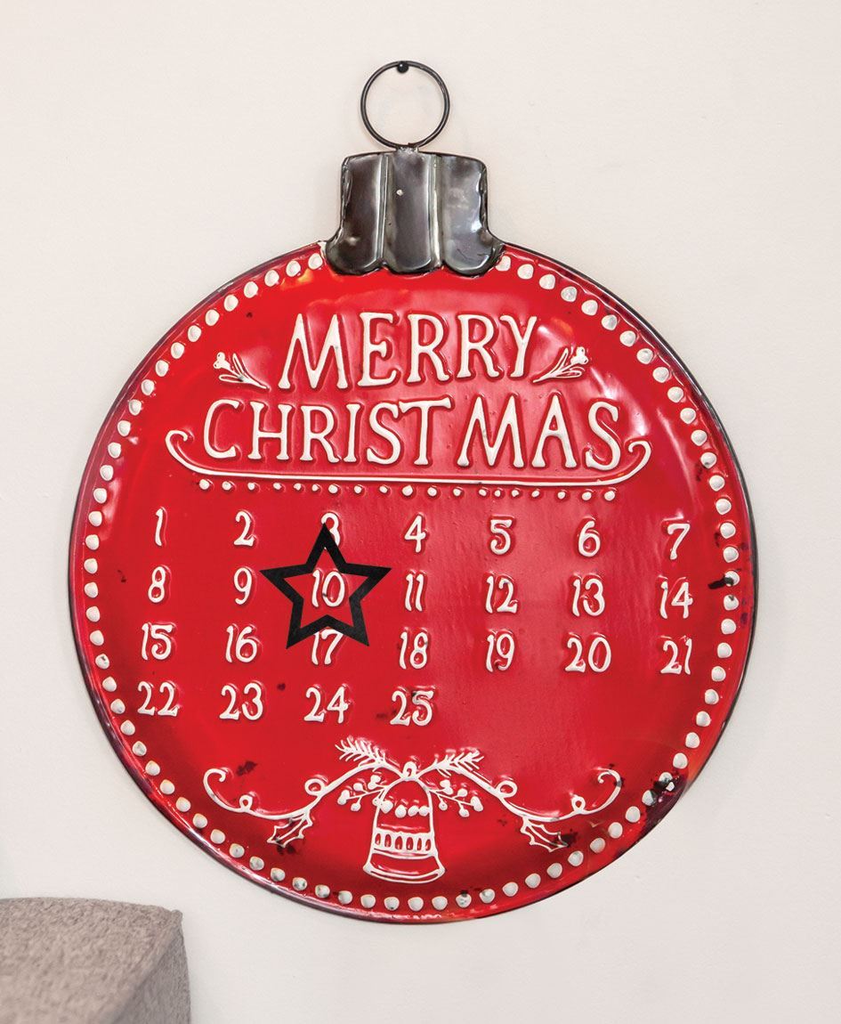Galvanized Metal Mason Jar Days Til Christmas Calendar Countdown