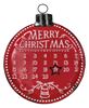 Picture of Metal Bulb Christmas Countdown Calendar