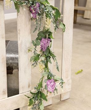Picture of Purple Wildflowers Garland, 5ft