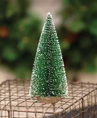 Picture of Snowy Bottle Brush Tree, 6"