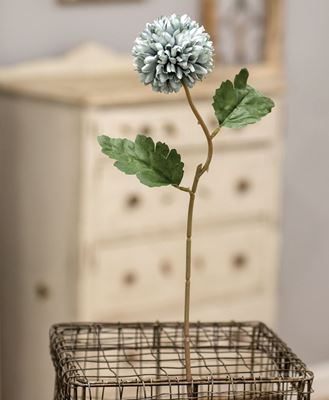 Picture of Pompom Flower Stem, 14", Blue