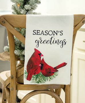 Picture of Season's Greetings Cardinal Dish Towel