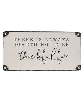 Picture of Always Something to Be Thankful For Distressed Metal Sign