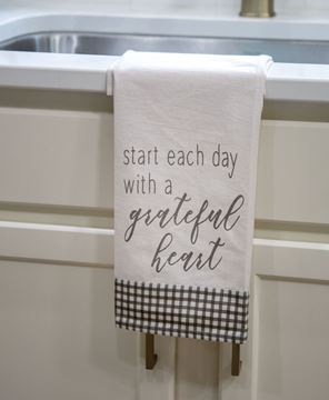 Picture of Start Each Day With A Grateful Heart Dish Towel