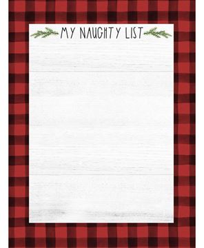 Picture of My Naughty List Notepad