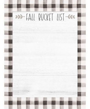 Picture of Fall Bucket List Notepad