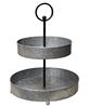 Picture of Galvanized Metal Two-Tiered Tray