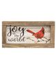 Picture of Joy to the World Cardinal Rustic Framed Sign, 2 Asstd.