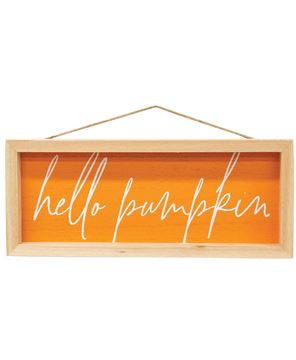 Picture of Hello Pumpkin Inset Framed Sign